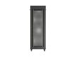 Lanberg FF01-8047-23BL 19" 47U SZÉL:800mm MÉLY:1000mm MAG:2344mm lapraszerelt LCD hálós fémajtós fekete álló szerver szekrény