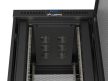 Lanberg FF01-8047-23BL 19" 47U SZÉL:800mm MÉLY:1000mm MAG:2344mm lapraszerelt LCD hálós fémajtós fekete álló szerver szekrény