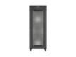 Lanberg FF01-8242-23BL 19" 42U SZÉL:800mm MÉLY:1200mm MAG:2127mm lapraszerelt LCD hálós fémajtós fekete álló rack szekrény