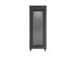 Lanberg FF01-8242-23BL 19" 42U SZÉL:800mm MÉLY:1200mm MAG:2127mm lapraszerelt LCD hálós fémajtós fekete álló rack szekrény