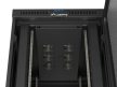 Lanberg FF01-8242-23BL 19" 42U SZÉL:800mm MÉLY:1200mm MAG:2127mm lapraszerelt LCD hálós fémajtós fekete álló rack szekrény