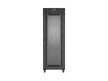 Lanberg FF01-8247-23BL 19" 47U SZÉL:800mm MÉLY:1200mm MAG:2343mm lapraszerelt LCD hálós fémajtós fekete szerver szekrény
