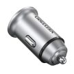 Vention USB-A+C (2port,18/20W, szürke, szivargyújtós), töltő