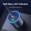 Vention USB-A+C*2 (3port,100/30/18W, fekete,szivargyújtós), töltő