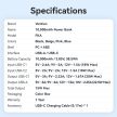 Vention FKAB0-C 10000mah, (fekete,22,5W) , powerbank