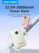 Vention FKBN0-C 20000mah, (bézs,22,5W), powerbank