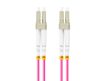Lanberg FO-LULU-MD41-0100-VT Multimódusú OM4 50/125 LSZH 2xLC/UPC csatlakozóval duplex optikai patch kábel 10m