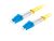 Lanberg FO-LULU-SD11-0010-YE Monomódusú OS2 LSZH 2xLC/UPC csatlakozóval duplex optikai patch kábel 1m