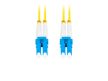 Lanberg FO-LULU-SD11-0010-YE Monomódusú OS2 LSZH 2xLC/UPC csatlakozóval duplex optikai patch kábel 1m
