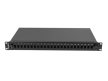 Lanberg FOP1-24SS-LDB 19" 1U 24xSC szimplex 24xLC duplex kihúzható kötőkazettával szerelt fekete optikai patch panel