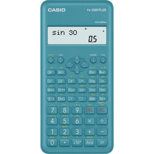 Casio FX 220 Plus 2E kék tudományos számológép
