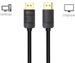 Vention Displayport, fekete, 5m, kábel
