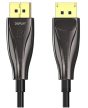 Vention Displayport/M -> Displayport/M (8K, optikai, fekete), 3m,  kábel