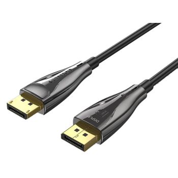   Vention Displayport/M -> Displayport/M  (8K, optikai, fekete), 5m, kábel