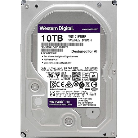 Western Digital Purple Pro 10TB 7200rpm 256MB SATA3 3,5" HDD lila OEM