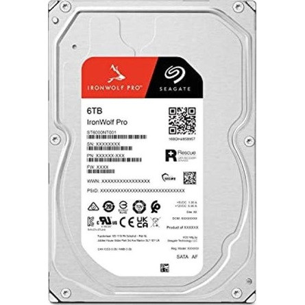 Seagate IronWolf Pro 6TB 7200rpm 256MB SATA3 3,5" HDD fekete
