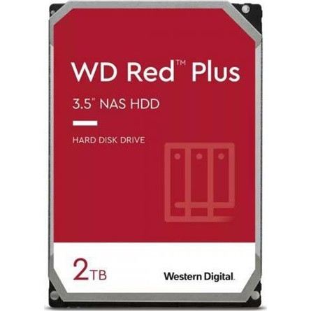 Western Digital Red Plus 2TB 5400rpm 64MB SATA3 3,5" HDD