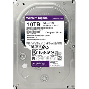   Western Digital Purple Pro 10TB 7200rpm 512MB SATA3 3,5" HDD
