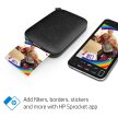 HP Sprocket hordozható fotónyomtató 2x3 hüvelykes fekete