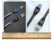Vention RJ45 (PVC, fekete), 50 darab, védőburkolat