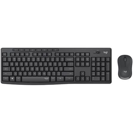 Logitech MK295 Silent vezeték nélküli cseppálló magyar membrán billentyűzet + egér szürke