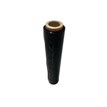   Kézi stretch fólia (Nyújtható, 23 mikron, Fekete), 114m, 1,2kg fólia, 2 kg/tekercs
