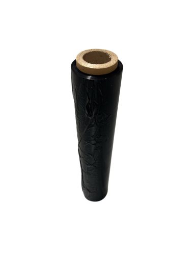 Kézi stretch fólia (Nyújtható, 23 mikron, Fekete), 114m, 1,2kg fólia, 2 kg/tekercs