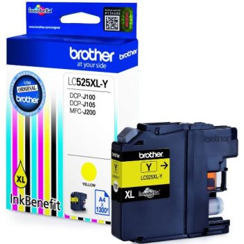   Brother LC525XLY Tintapatron Yellow 12,8 ml 1.300 oldal kapacitás