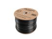 Lanberg LCF5-21CU-0305-BK Cat.5e F/UTP PE CU Fca 100MHz AWG24 305m árnyékolt fekete kültéri kábel