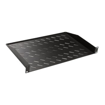   Lande LN-RAF-RMO-1U40-BL 19" 1U 400mm mély 2 ponton rögzíthető fekete tálca