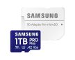 SAMSUNG SD kártya, 1TB, PRO PLUS, Blue Wave