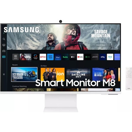 Samsung M8 M80C 32" VA LED smart monitor fehér (USB-C: 65W) (Sérült csomagolás, bontott!)