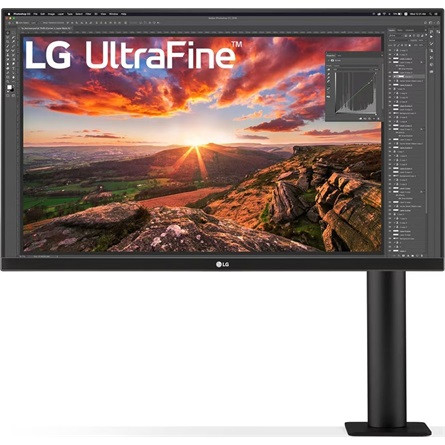 LG 27UN880P-B UltraFine Ergo Stand 27" IPS LED monitor fekete FreeSync (Sérült csomagolás, bontott!)