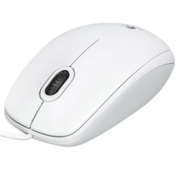 Logitech B100 USB optikai egér fehér