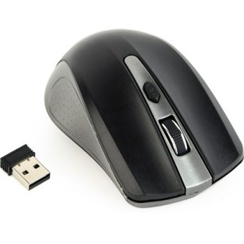   Gembird MUSW-4B-04-GB optikai vezeték nélküli egér fekete-szürke
