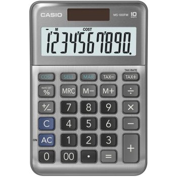 Casio MS 100 FM fekete asztali számológép