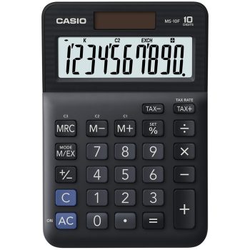 Casio MS 10 F fekete asztali számológép