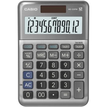 Casio MS 120 FM szürke asztali számológép