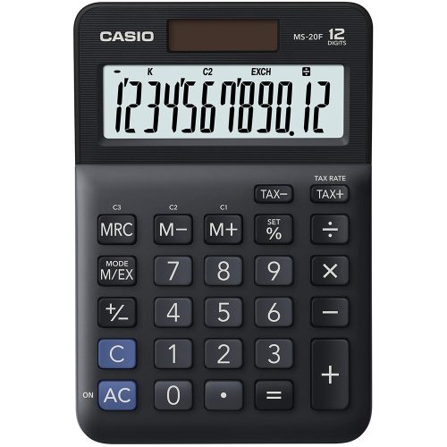 Casio MS 20 F fekete asztali számológép