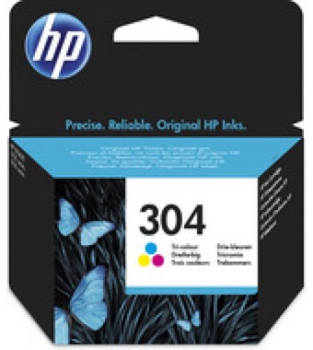 HP N9K05AE Tintapatron Color 100 oldal kapacitás No.304 - Utód: B7RT6AE