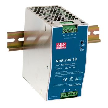   MEAN WELL NDR-240-48 48V 5A 240W DIN sínre szerelhető tápegység