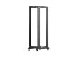 Lanberg OR01-6042-B 19" 42U SZÉL:600mm MÉLY:1000mm MAG:2118mm lapraszerelt fekete rack keret
