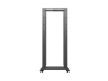 Lanberg OR01-6042-B 19" 42U SZÉL:600mm MÉLY:1000mm MAG:2118mm lapraszerelt fekete rack keret