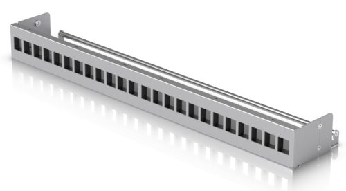 Ubiquiti UACC-RACK-PANEL-PATCH-BLANK-24 19" 1U moduláris ezüst színű üres patch panel