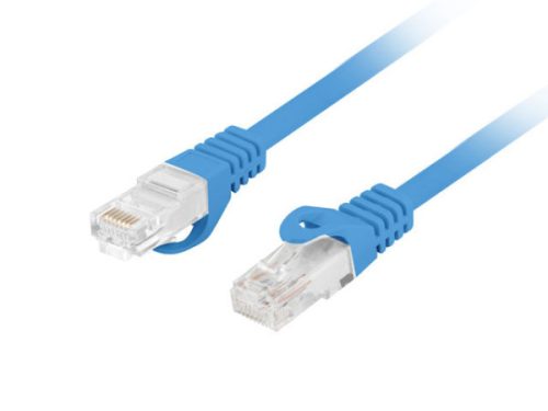 Lanberg PCU6-10CU-0100-B Cat.6 U/UTP LSZH CU AWG26 árnyékolatlan kék patch kábel 1m