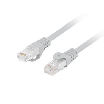   Lanberg PCU6-10CU-0100-S Cat.6 UTP LSZH CU AWG26 árnyékolatlan szürke patch kábel 1m