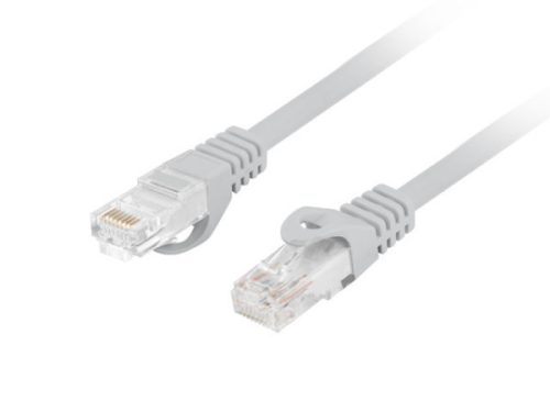 Lanberg PCU6-10CU-0100-S Cat.6 UTP LSZH CU AWG26 árnyékolatlan szürke patch kábel 1m