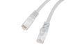 Lanberg PCU6-10CU-0100-S Cat.6 UTP LSZH CU AWG26 árnyékolatlan szürke patch kábel 1m