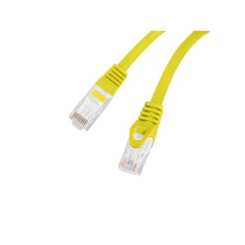  Lanberg PCU6-10CU-0200-Y Cat.6 U/UTP LSZH CU AWG26 árnyékolatlan sárga patch kábel 2m