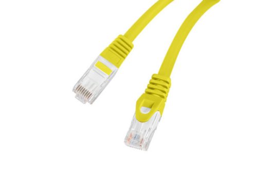 Lanberg PCU6-10CU-0200-Y Cat.6 U/UTP LSZH CU AWG26 árnyékolatlan sárga patch kábel 2m